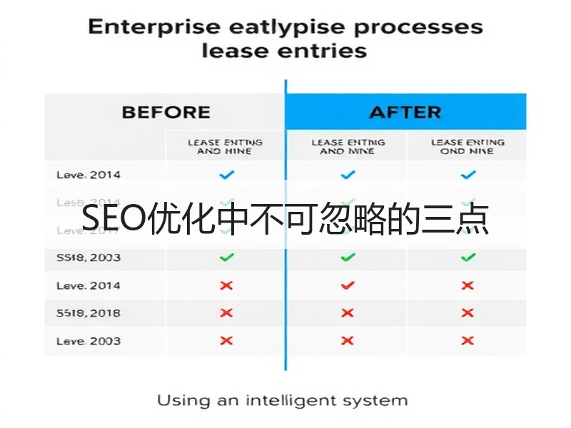 SEO优化中不可忽略的三点
